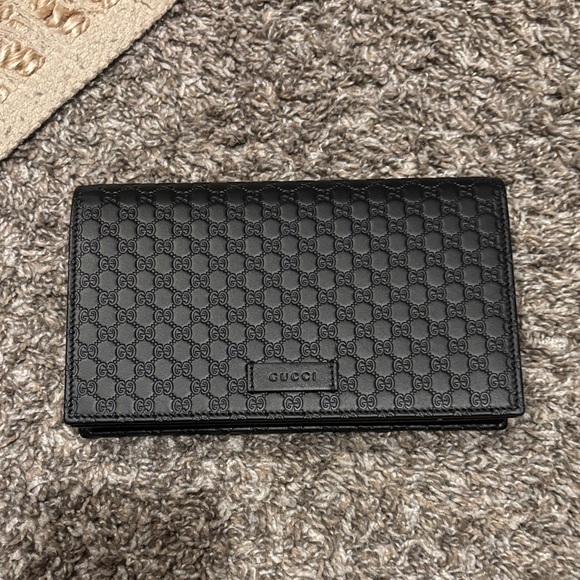 Gucci Handbags - Gucci Black Logo Pattern Wallet